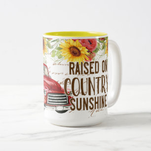 Country Sunshine Zweifarbige Tasse
