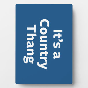 Country Thang Fotoplatte