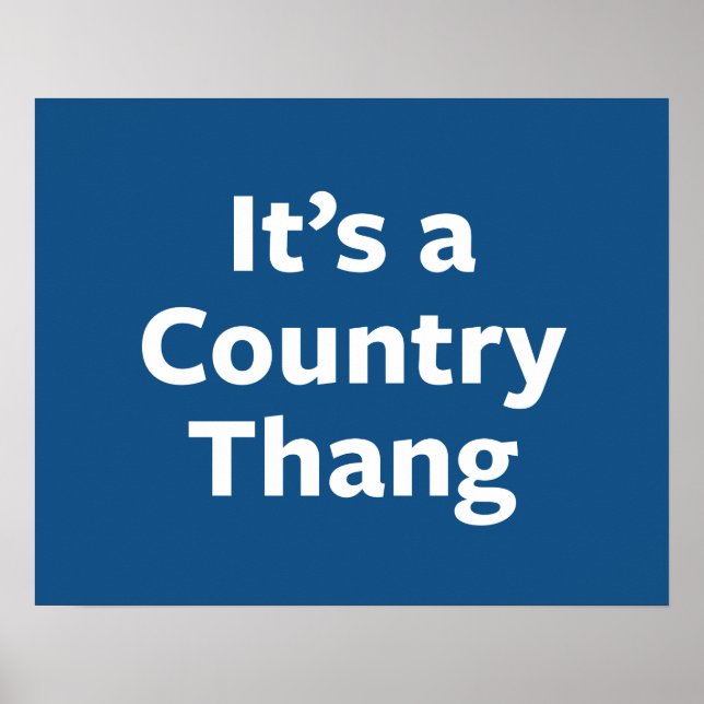 Country Thang Poster (Vorne)
