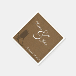 Country Theme Wedding Paper Napkins Serviette