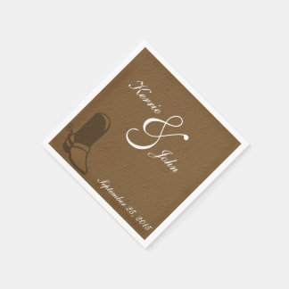 Country Theme Wedding Paper Napkins Serviette