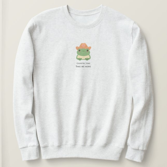 Country toads niedliches Sweatshirt (Design vorne)