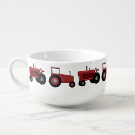 Country Traktor Cartoon Suppe Schüssel Große Suppentasse