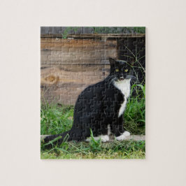 Country Tuxedo Cat Puzzle