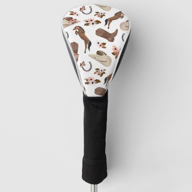 Country und Floral Golf Head Cover Headcover (Vorderseite)