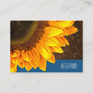 Country Vintag Sunflower Wedding Cards Begleitkarte