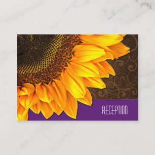 Country Vintag Sunflower Wedding Cards Begleitkarte