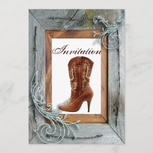 Country Wedding Brautparty Tee Party Einladung