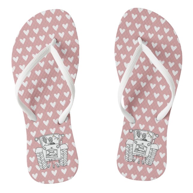 Country Wedding Traktor Drehe Flohschuhe Flip Flops (Fußbett)