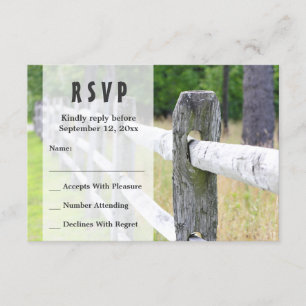 Country Wedding UAWG RSVP Karte