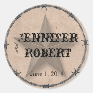 Country Western Barbed Wire Umschlag Aufkleber