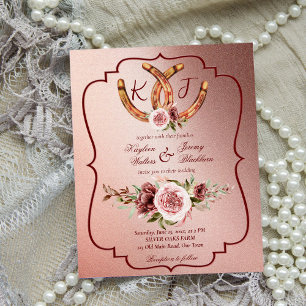 Country Western boho rustikale Hochzeitsbudget ein