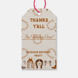 Country Western Cowboy Horseshoe Geschenkanhänger