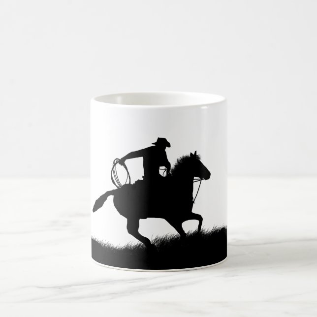 Country Western Cowboy Roping Kaffee Tasse (Mittel)