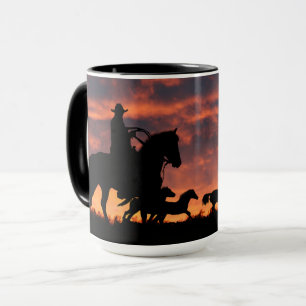 Country Western Cowboy Roundup Tasse