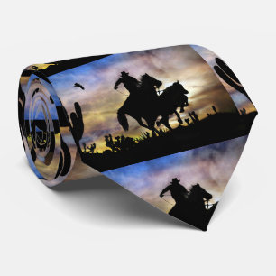 Country Western Cowboy Steer Roping Krawatte