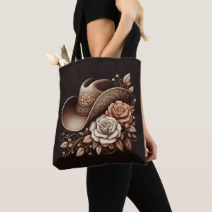 Country Western Cowgirl Hut mit Blume