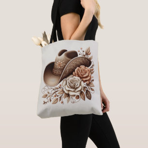 Country Western Cowgirl Hut mit Blumen