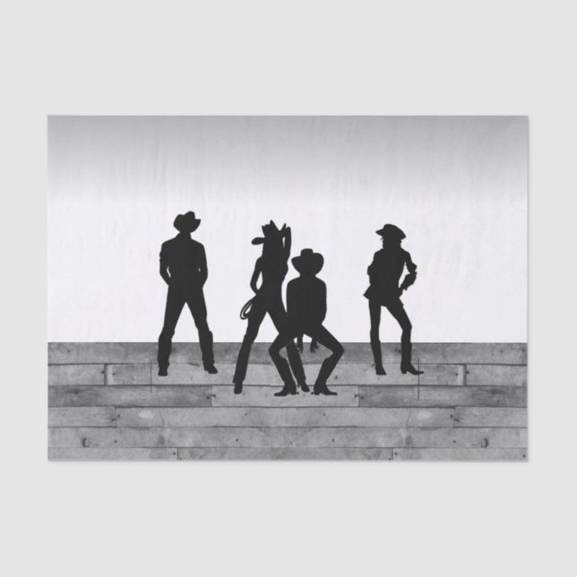 Country Western Fun Seidenpapier (Vorderseite)