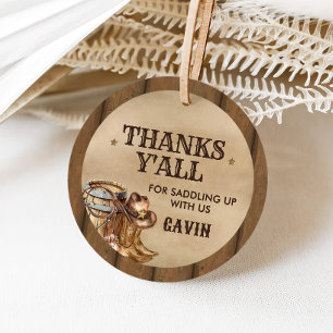 Country Western Gewollt Cowboy Geburtstagsparty Ru Geschenkanhänger