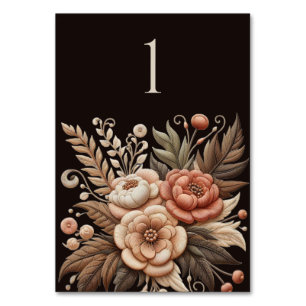 Country Western Hochzeitblumen Tischnummer