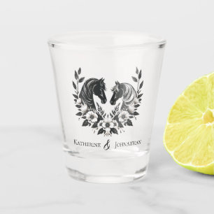 Country Western Horses Wedding Money/Shot Dance- Schnapsglas