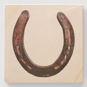 Country Western Horseshoe Sandstone Untersetzer