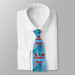 Country Western Line Dance Boot Scootin' Necktie Krawatte