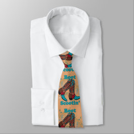 Country Western Line Dance Boot Scootin' Necktie Krawatte