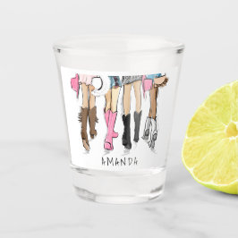 Country Western Mode Custom Cowboy Boots Schnapsglas