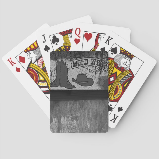 Country Western Old West Playing Cards Spielkarten (Rückseite)