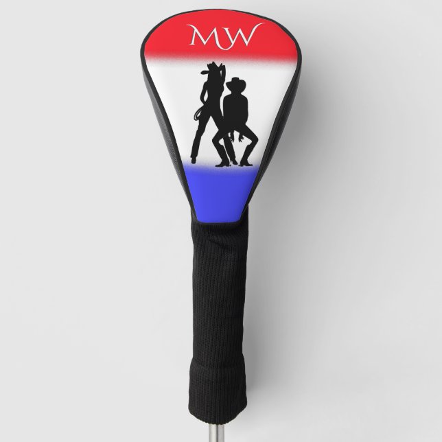 Country Western Patriotic Personal Golf Headcover (Vorderseite)