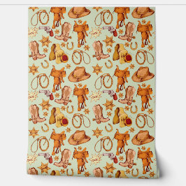 Country Western Reiten Cowboy Gear Tapete