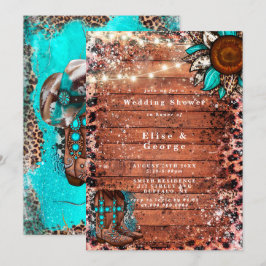 Country Western Türkis Stiefel Polterabend