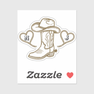 Country Western Vintag Letzte Rodeo Bachelorette Aufkleber