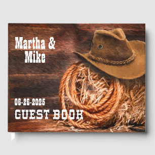 Country Western Wedding Guest Book Gästebuch