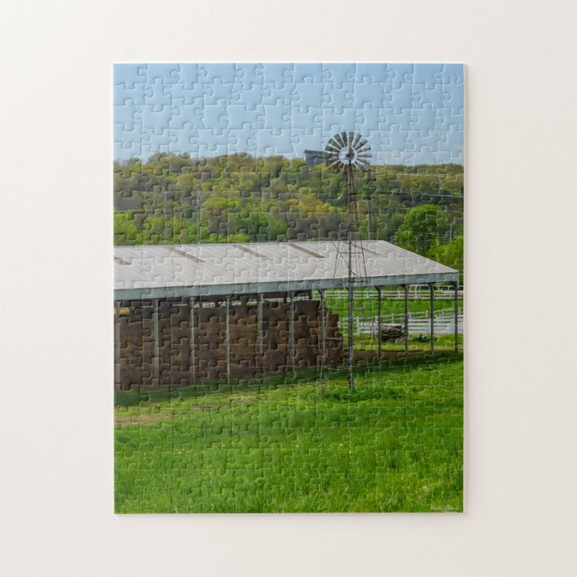 Country Windmühle Puzzle (Vertikal)