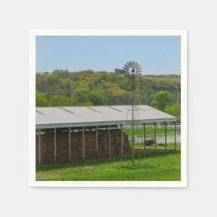 Country Windmühle Serviette