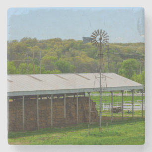 Country Windmühle Steinuntersetzer
