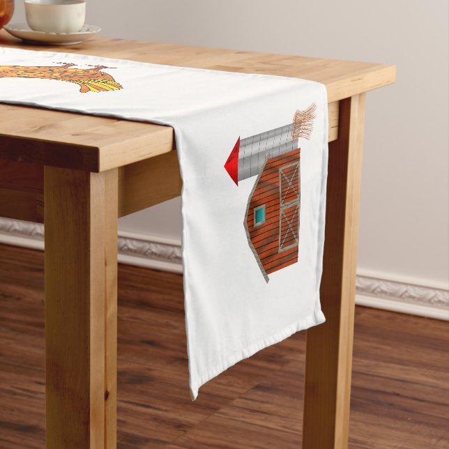 Country Yard Kurzer Tischläufer (Beispiel)