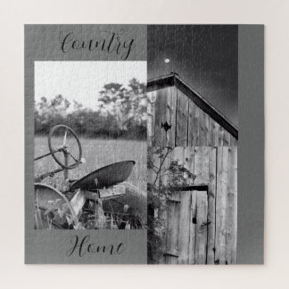 "Country Zuhause" Traktor Barn Collage Puzzle