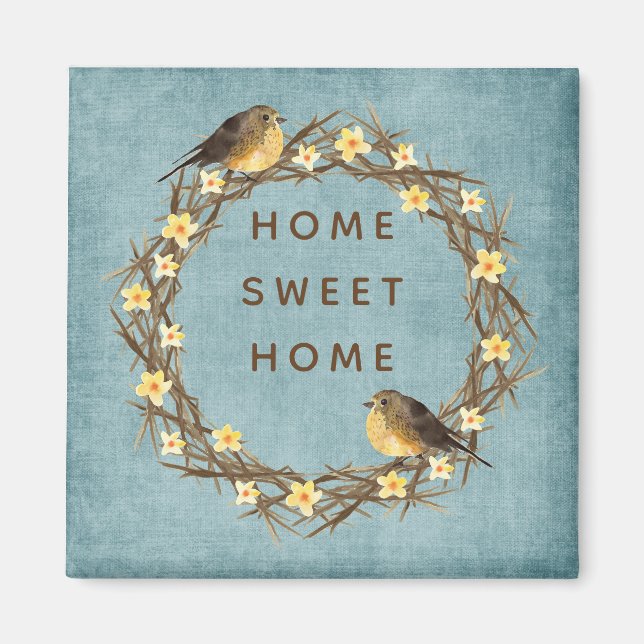 Country Zuhause Wreath Magnet (Vorne)