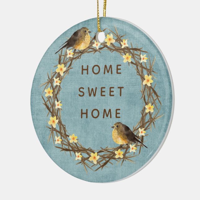 Country Zuhause Wreath Ornament (Links)