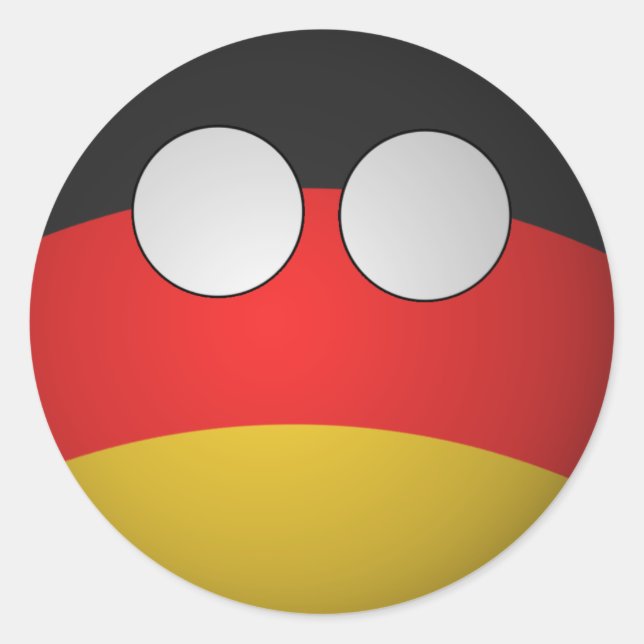 CountryBall Germany Sticker (Vorderseite)