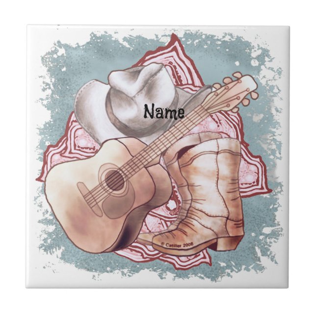 Countrygitarre  fliese (Vorderseite)