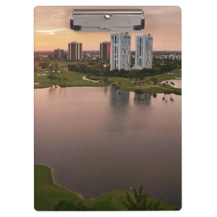 Countryklub am Sonnenuntergang, Aventura, Florida Klemmbrett