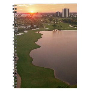 Countryklub am Sonnenuntergang, Aventura, Florida Notizblock