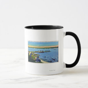 Countryklub-Ansicht von SegelbootRegatta # 2 Tasse