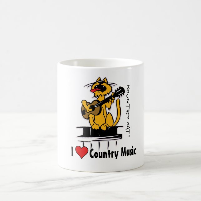 Countrymusik der Liebe I durch Kountry Kat Kaffeetasse (Mittel)