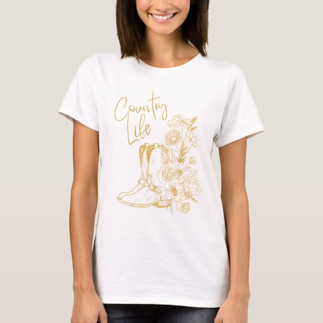 Countrymusik T-Shirt (Vorderseite)